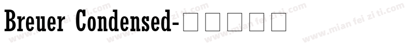 Breuer Condensed字体转换